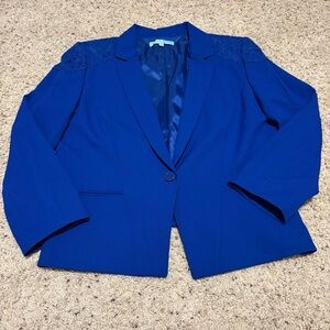 ANTONIO MELANI Royal Blue Blazer with Lace Accents